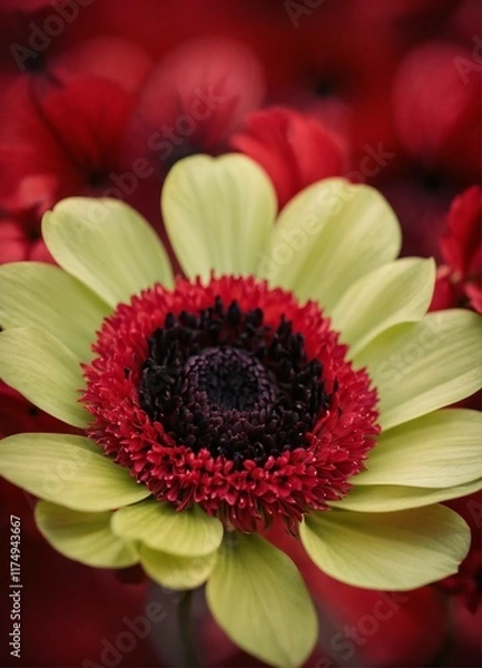 Obraz red gerbera flower