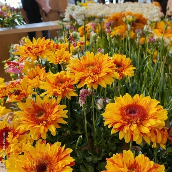 Obraz flowers in a garden