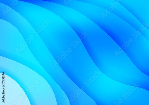 Obraz Bright blue waves abstract background
