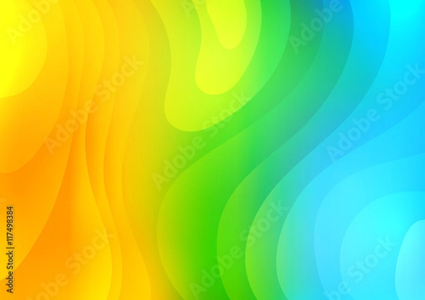 Obraz Colorful abstract waves background