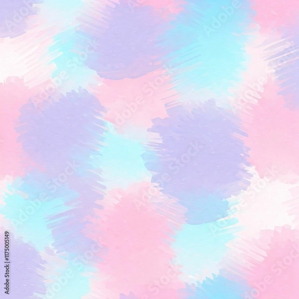 Fototapeta A watercolor-style background with soft pastel shades like light pink, blue, and lavender blending seamlessly, featuring delicate brushstroke textures.
