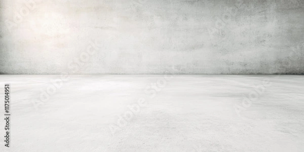 Fototapeta Minimalist concrete wall and floor background for modern design concepts