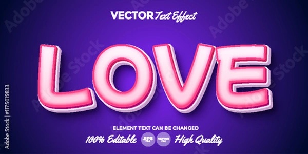 Obraz Love Editable Text Effect