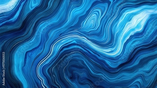 Fototapeta Abstract blue marble texture background.