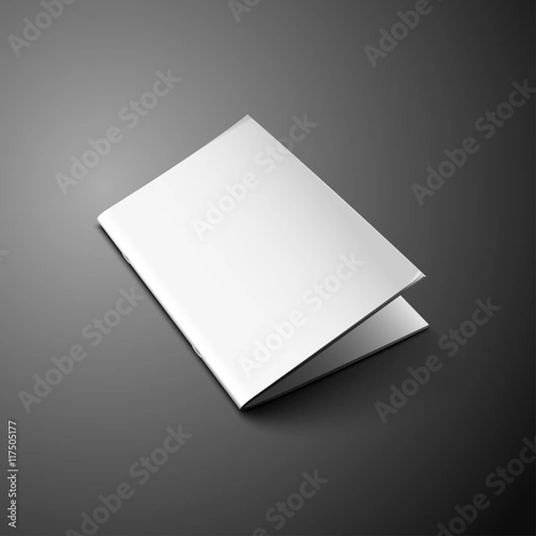 Fototapeta mockup booklet dark