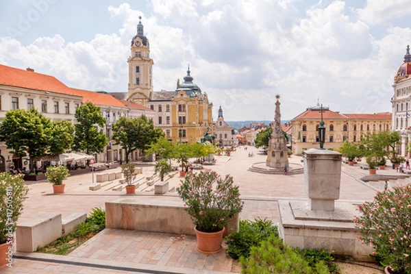 Obraz Miejsce Széchenyi, Pécs, Hongrie