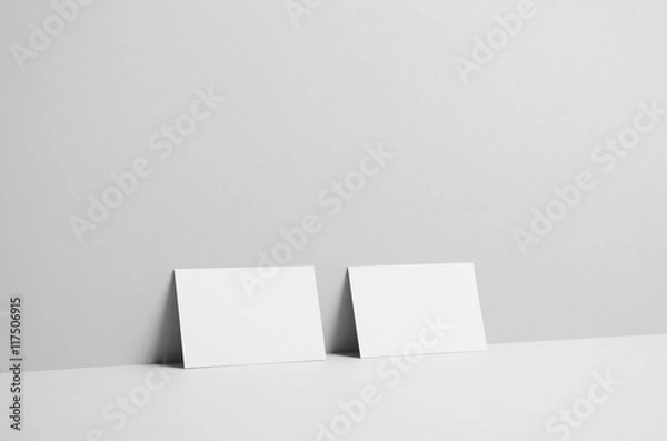 Fototapeta Business Card Mock-Up (85x55) - Wall Background