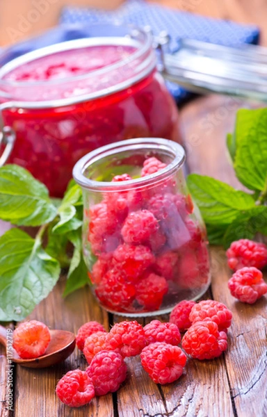Fototapeta raspberry and jam