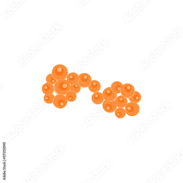 Fototapeta Bacteria Staphylococcus Aureus illustration