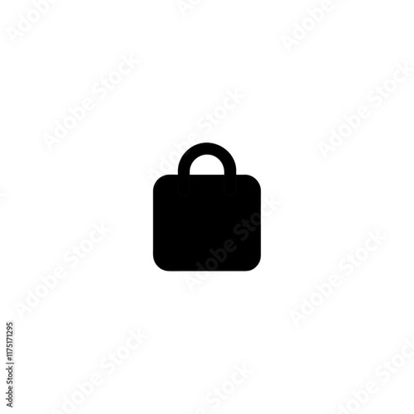 Fototapeta a shopping bag icon, symbolizing retail and consumer behavior.