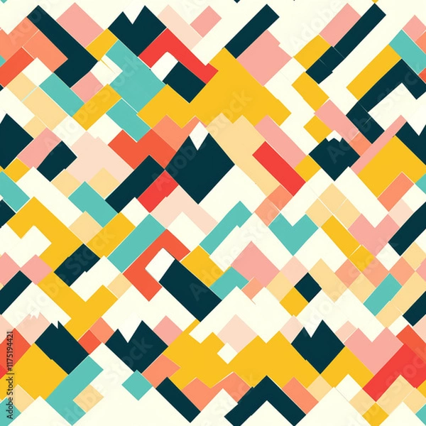 Obraz seamless geometric pattern