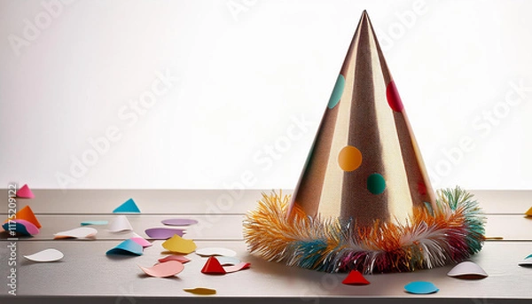 Obraz birthday party hat on white heritage