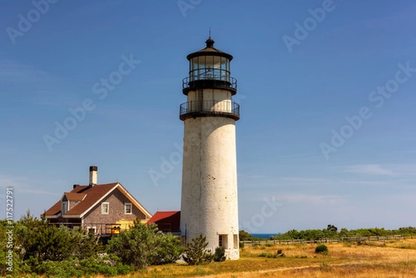 Fototapeta Highland Lighthouse in Truro on Cape Cod in Massachusetts. Race Point Light.