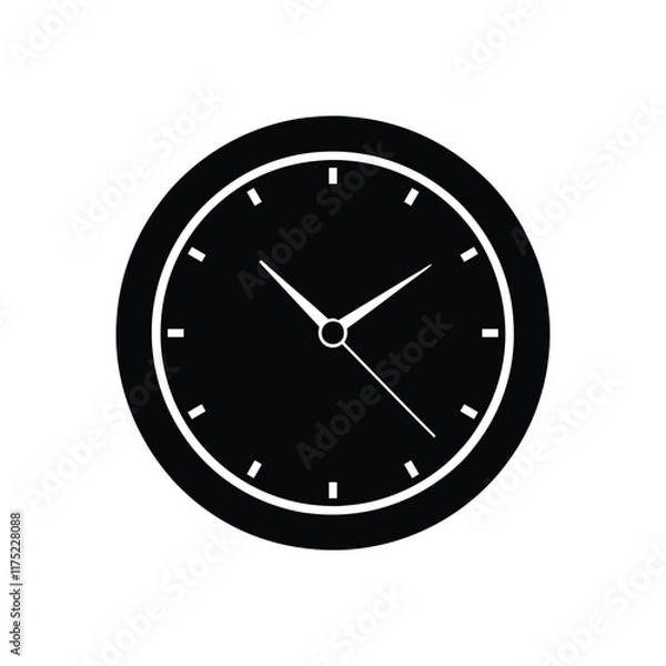 Fototapeta simple wall clock.eps