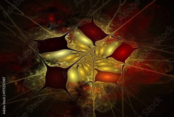 Obraz Computer generated fractal pattern and shape