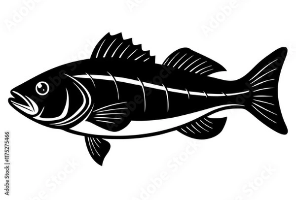 Obraz fish on a white background
