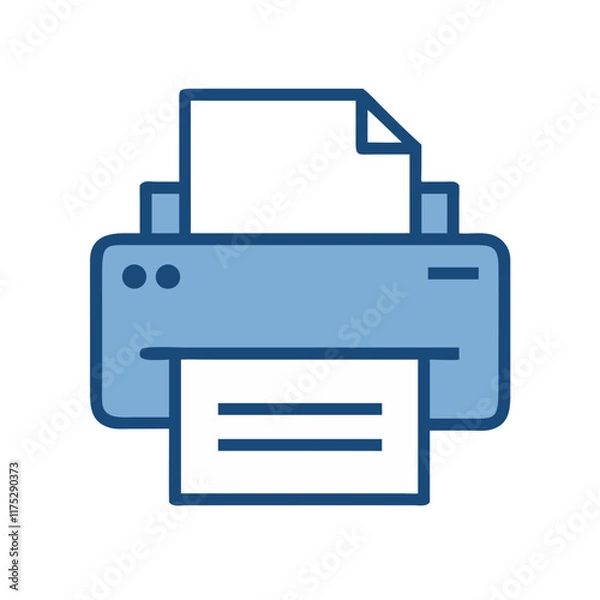 Obraz computer printer icon design
