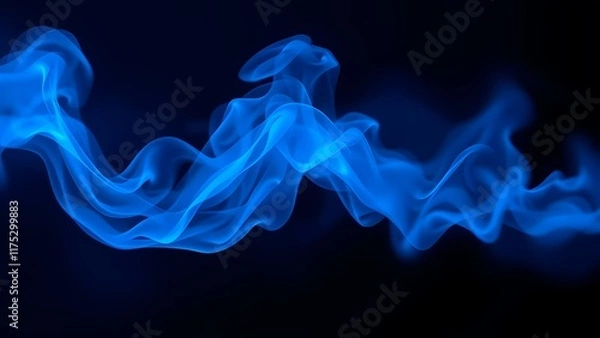 Obraz smoke on black background