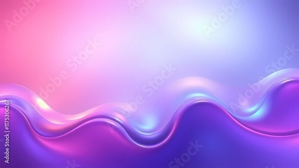 Fototapeta abstract purple background with waves AI