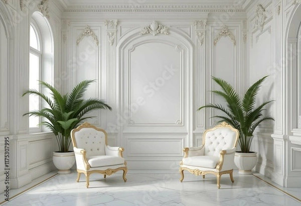 Obraz Luxurious living room with two sofas