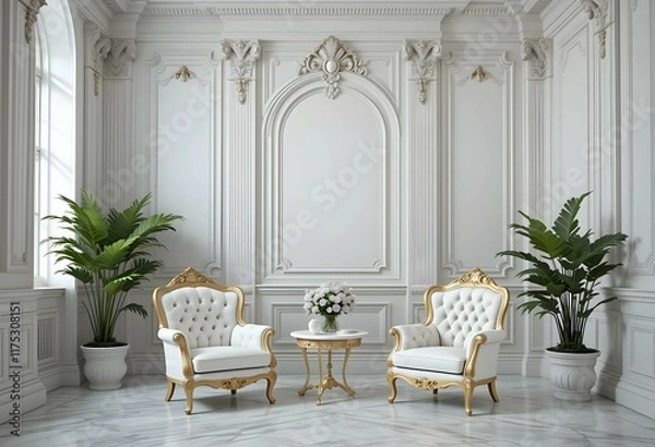 Obraz Luxurious living room with two sofas