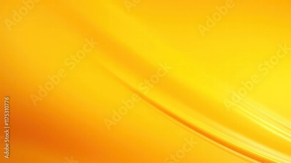 Fototapeta Abstract Yellow Background with Soft Light and Gentle Curves for Creative and Design Projects