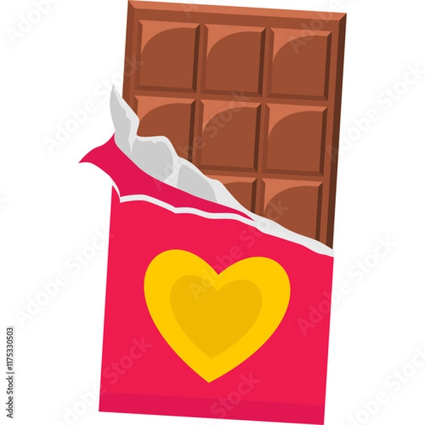 Fototapeta chocolate vector with isolated background 