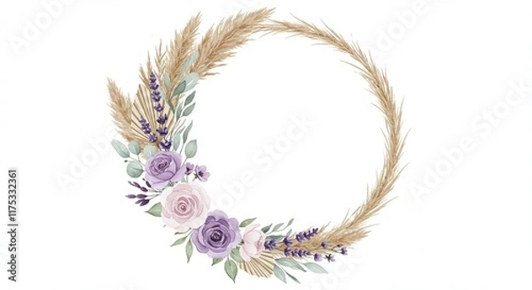 Fototapeta Birthday / Naming Ceremony / Baby Shower / Engagement template card invitation .