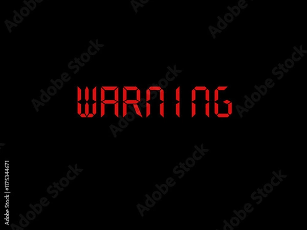 Obraz Warning