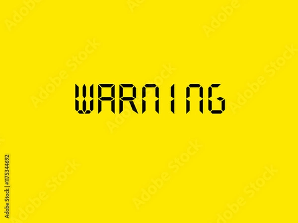 Obraz Warning