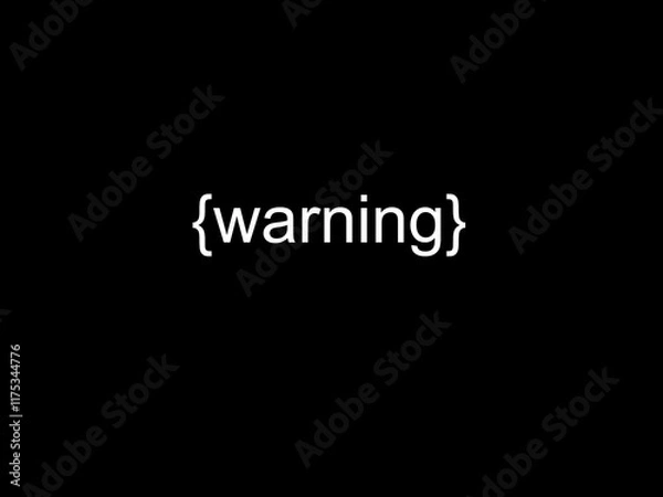Obraz Warning