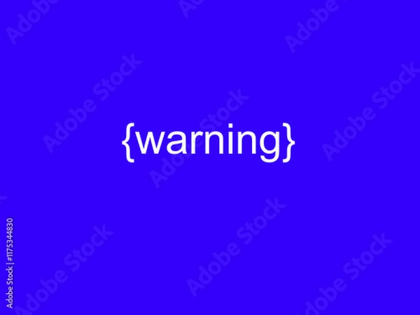 Obraz Warning