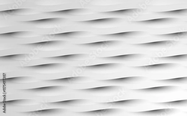 Fototapeta abstract wave seamless simple white grey background