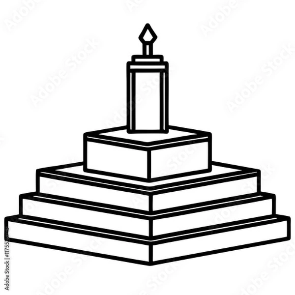 Fototapeta Elegant Podium Vector Illustration