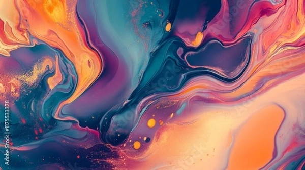 Fototapeta Abstract backgrounds. abstract paintings. brush strokes. colorful abstracts. . Beautiful Abstract Grunge Decorative Wall Background. Multi color abstracts. brush texture abstracts