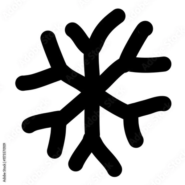 Obraz Snowflakes hand drawn