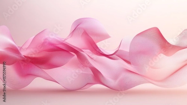 Fototapeta Abstract Pink Fabric Waves