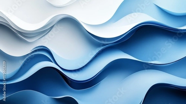 Fototapeta Abstract Blue Waves