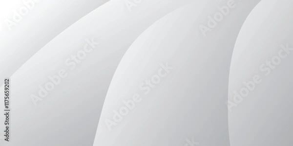 Fototapeta Grey white abstract background paper shine and layer element vector for presentation design. abstract, concept, light, shape, illustration, technology, modern, design, texture.