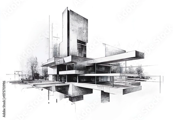 Obraz Architecture Portfolio Layout