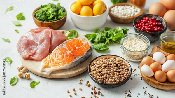 Fototapeta set of kinds of spices