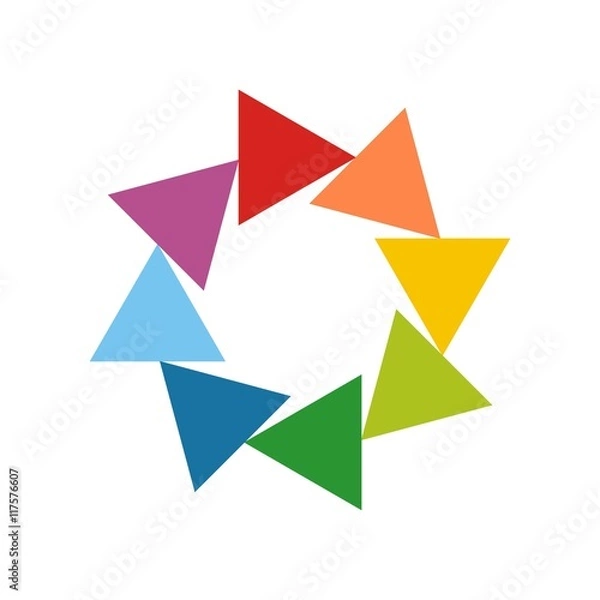 Fototapeta spin triangle