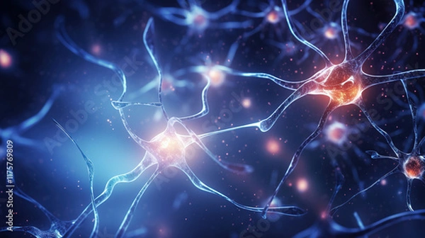 Fototapeta Intricate Neural Network - A Deep Dive into the Human Brain
