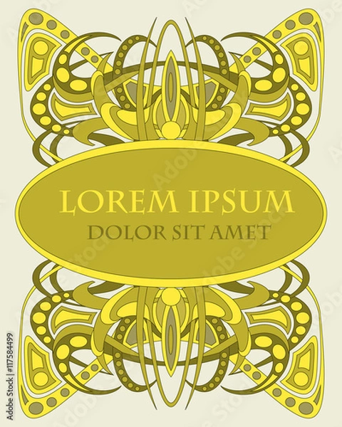 Obraz Abstract background, frame for text or pickture. Vector pattern.