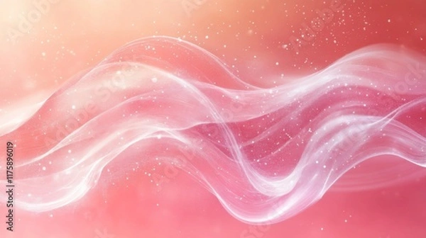 Fototapeta Abstract Pink Wave Background