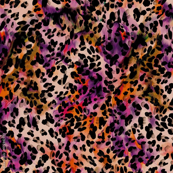 Obraz leopard skin texture. brown leopard skin pattern