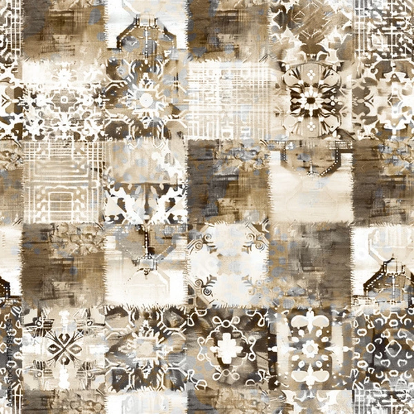Fototapeta abstract seamless pattern with colorful spots