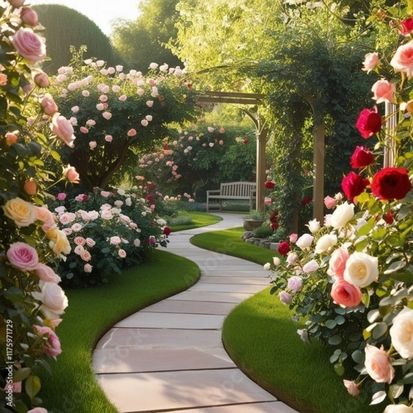 Obraz flowers in a garden