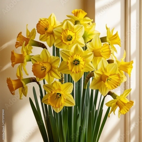 Obraz yellow daffodils in a vase