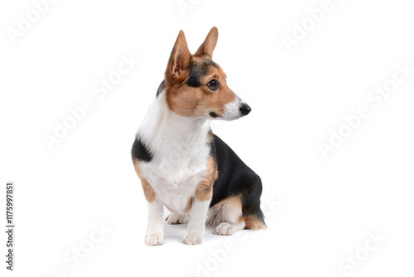 Fototapeta corgi puppy sitting